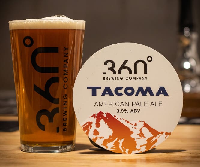 360 pint with badge design