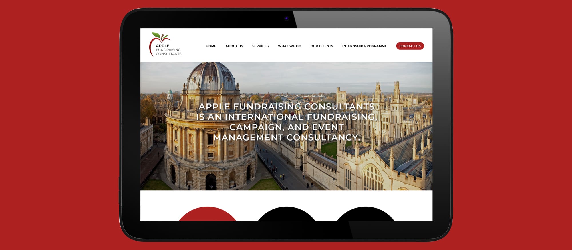 apple fundraising website