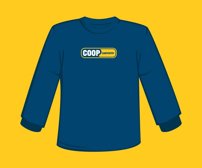 coop carpentry branded uniform