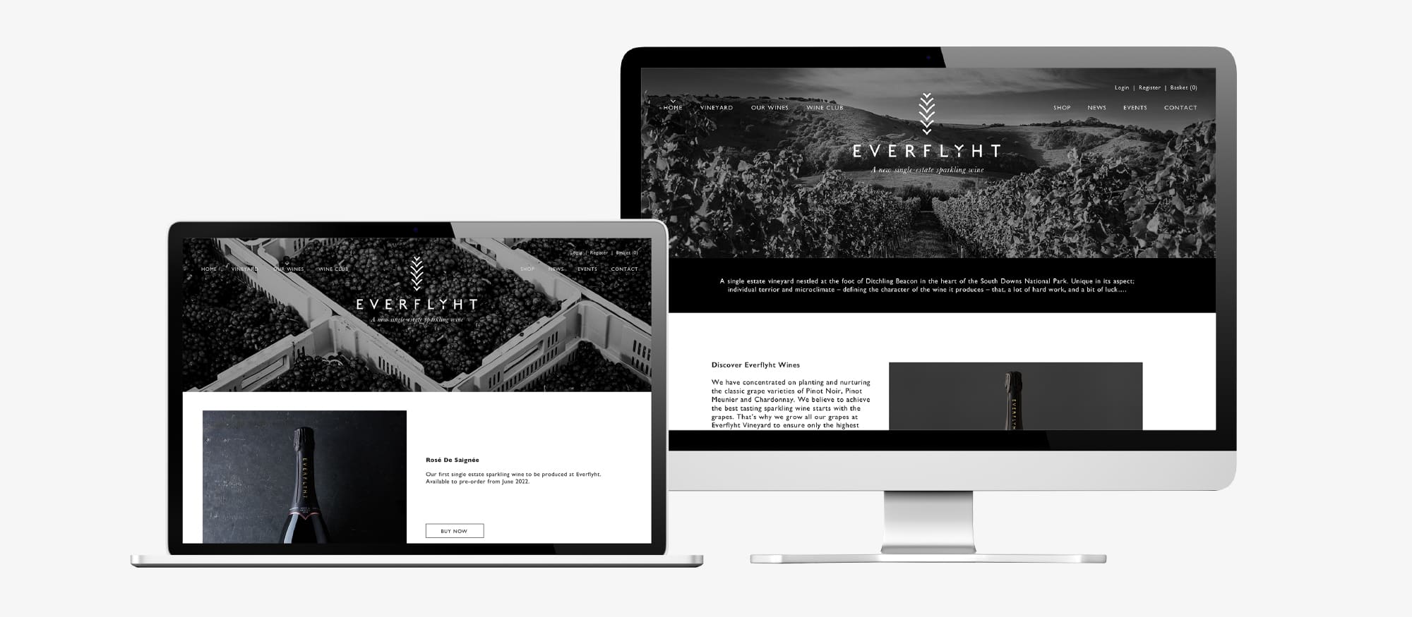everflyht wine estate website