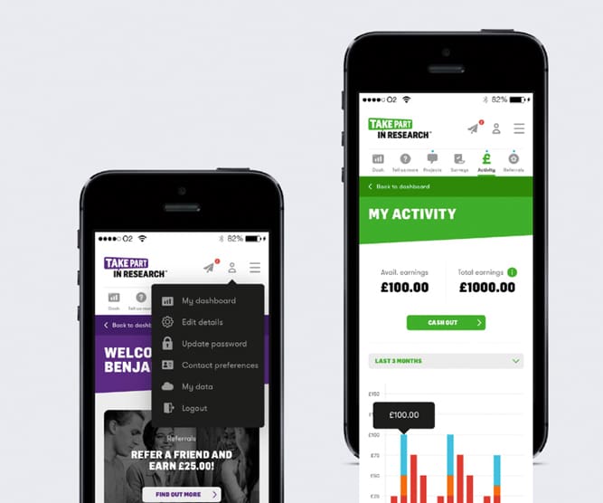 roots research website on mobile