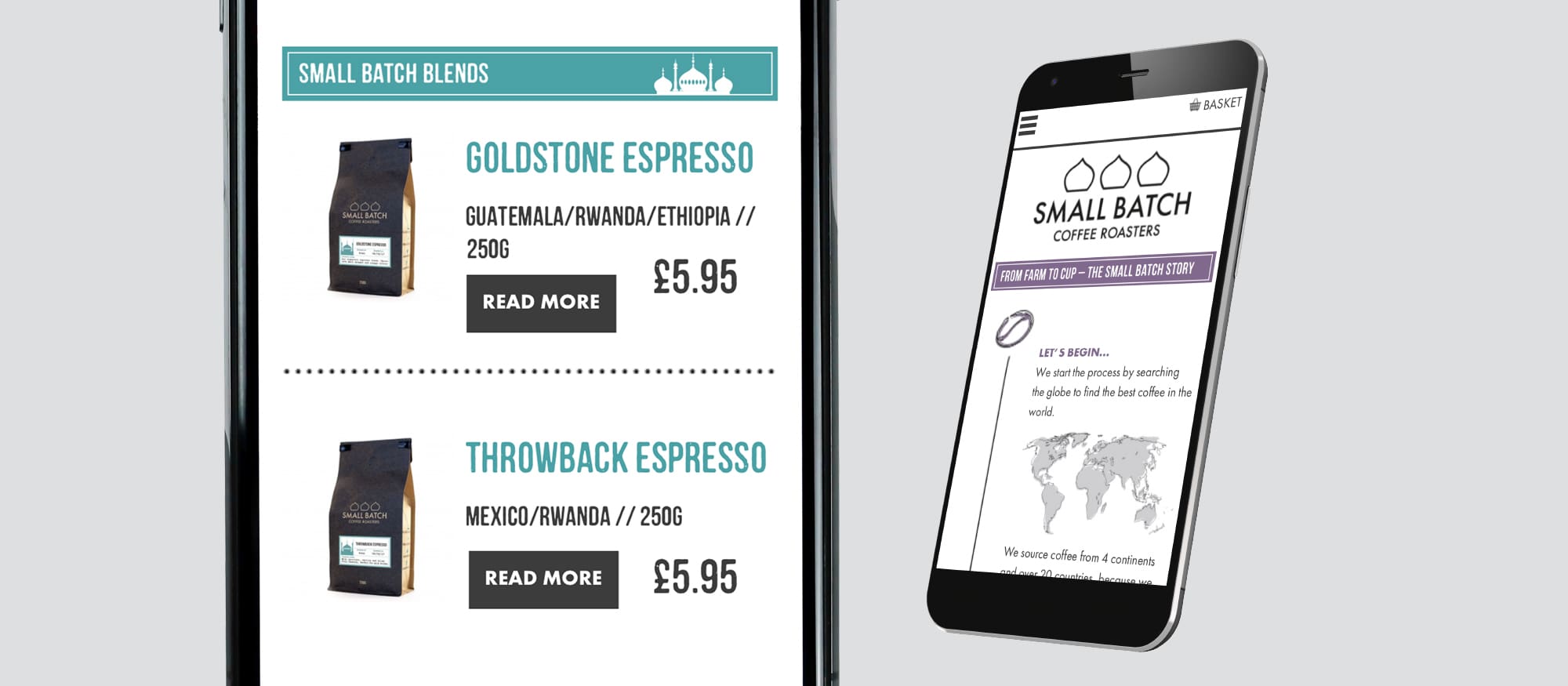 small batch coffee website