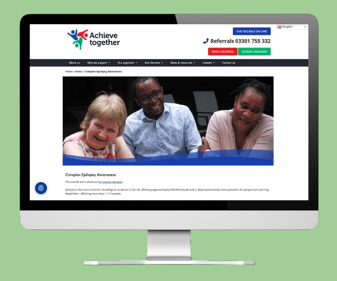 achieve together charity website