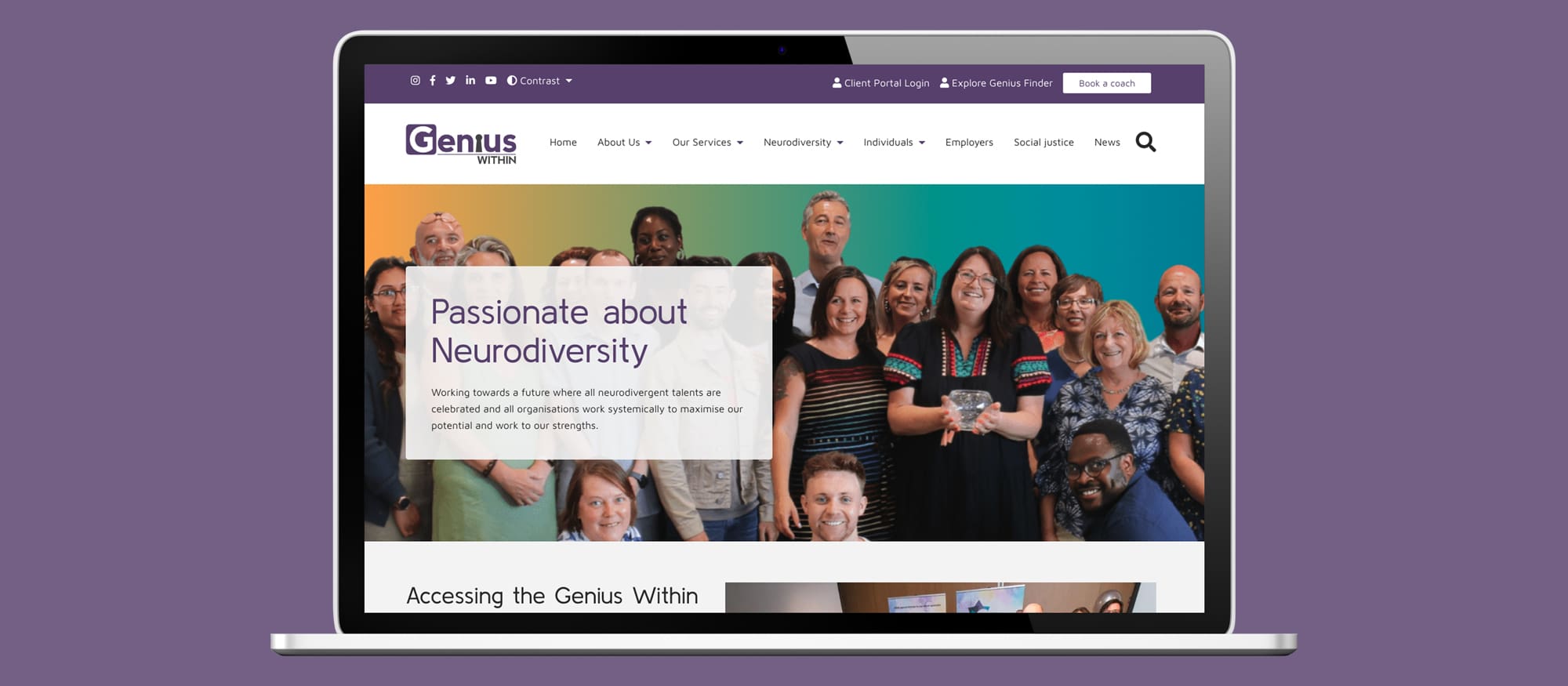 Genius within neurodiversity website