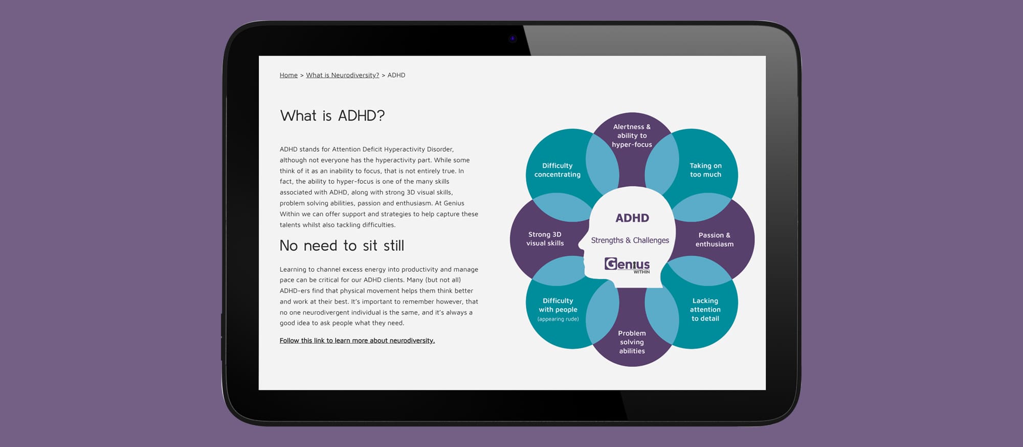 Genius within neurodiversity website