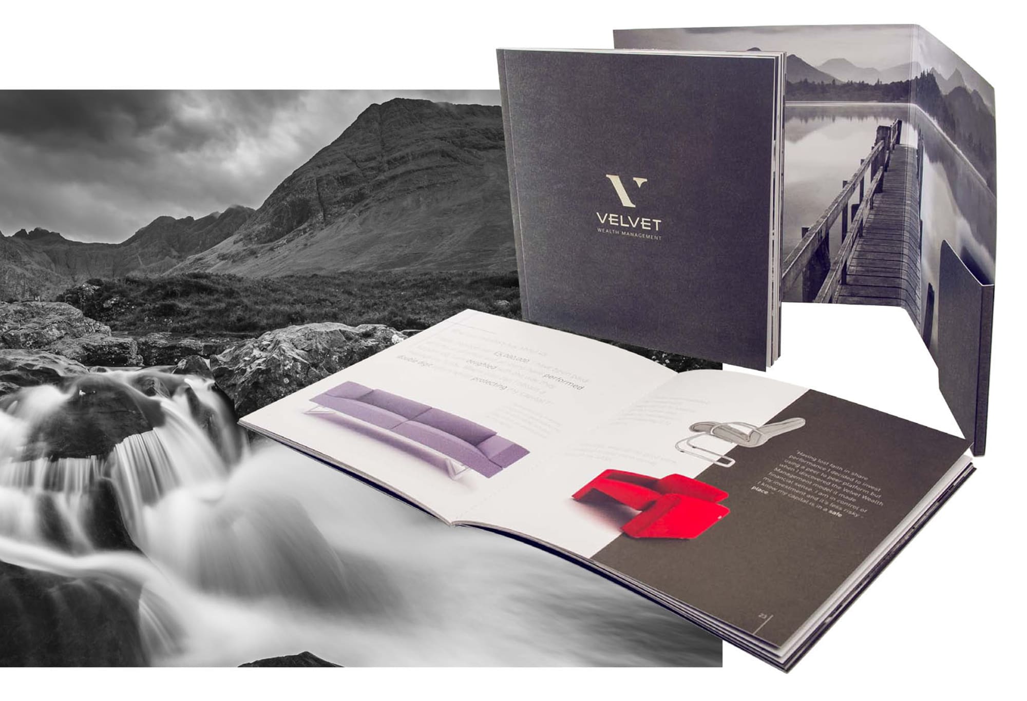 Velvet wealth management brochure design