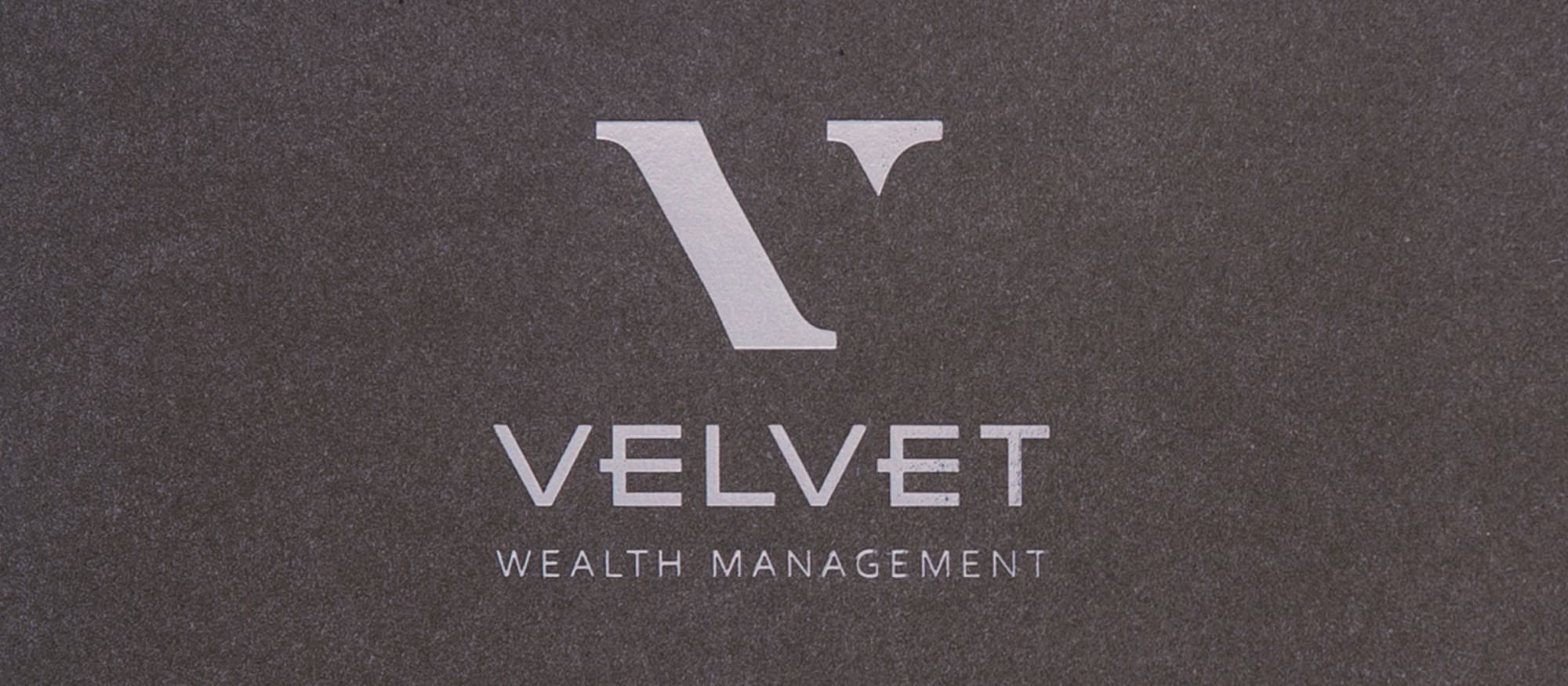 Velvet wealth management branding