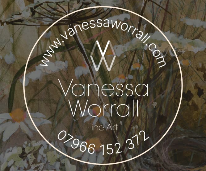 Vanessa Worrall fine art - new artist branding featured on certficate design