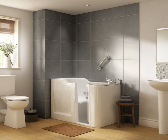Rebrand and logo design project for Companion Stairlifts - picture of stairlift in home