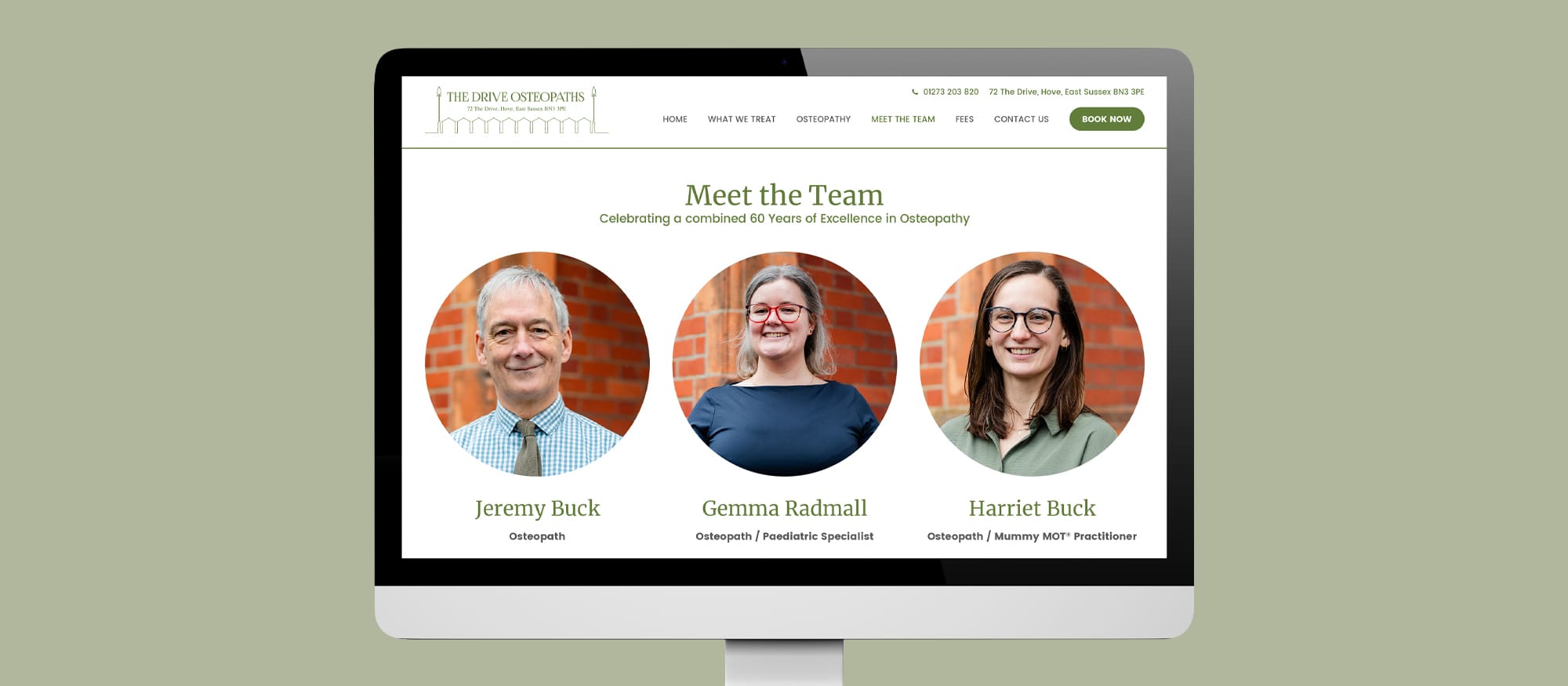 Website design and build for The Drive Osteopaths in Hove