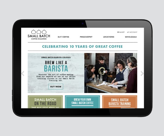 small batch coffee website
