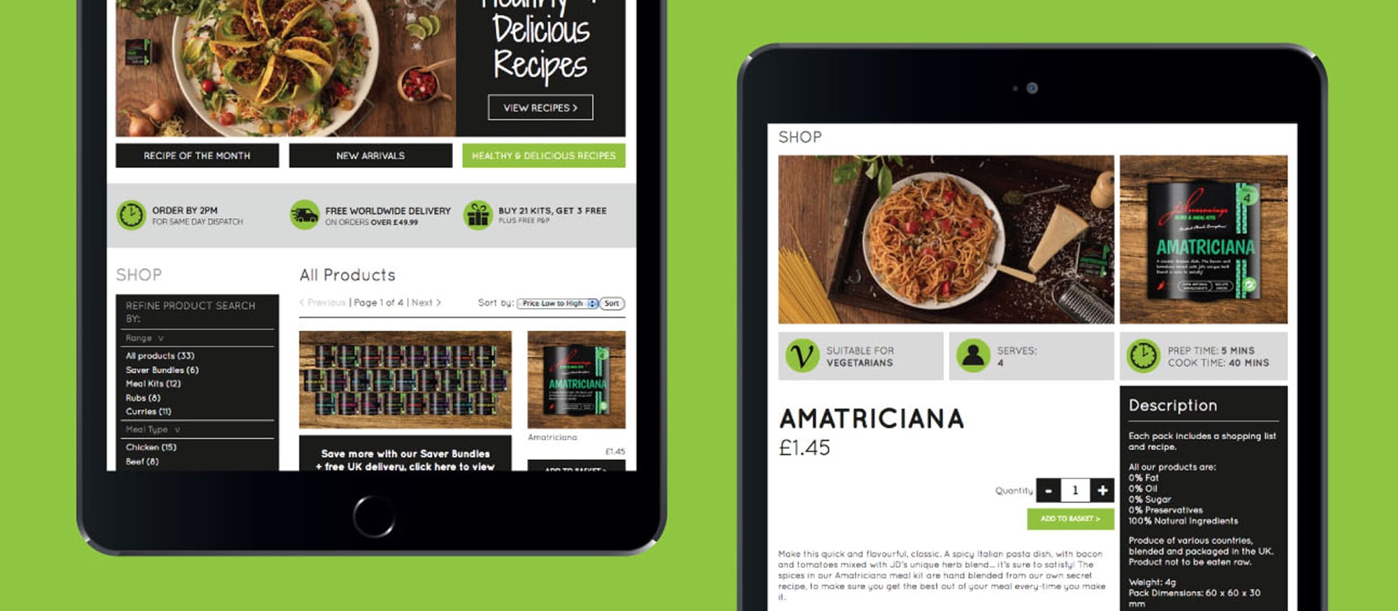 JD seasonings website